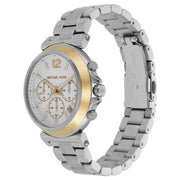 Michael Kors Maren Chronograph Silver Dial Silver Steel Strap Watch for Women - MK7495
