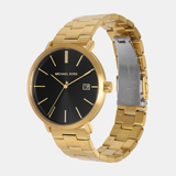 Michael Kors Blake Quartz Black Dial Gold Steel Strap Watch for Men - MK9136