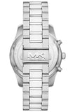 Michael Kors Lexington Chronograph Green Dial Silver Steel Strap Watch for Women - MK9152