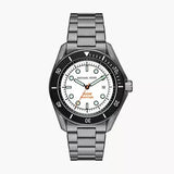 Michael Kors Maritime Three-Hand White Dial Grey Steel Strap Watch for Men - MK9163