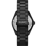 Michael Kors Maritime Three Hand Black Dial Black Steel Strap Watch for Men - MK9181