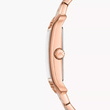 Michael Kors Monroe Three Hand Rose Gold Dial Rose Gold Steel Strap Watch for Women - MKO1032