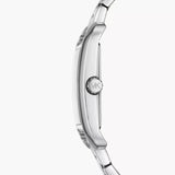 Michael Kors Monroe Three Hand Silver Dial Silver Steel Strap Watch for Women - MKO1033