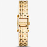 Michael Kors Monroe Pave Crystals White Dial Gold Steel Strap Watch for Women - MKO1034