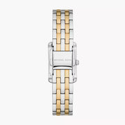 Michael Kors Three-Hand White Dial Two Tone Steel Strap Watch for Women - MKO1035