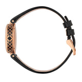 Gucci Diamantissima Quartz Black Dial Black Leather Strap Watch for Women - YA141501