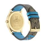 Gucci G Timeless Disney Donald Duck Brown Dial Brown Leather Strap Watch For Women - YA1264167