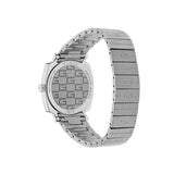 Gucci Grip Quartz Silver Dial Silver Steel Strap Watch For Men - YA157501