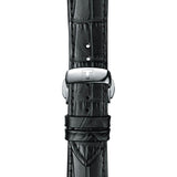 Tissot Chemin Des Tourelles Powermatic 80 Silver Dial Jam Tangan Tali Kulit Hitam Untuk Pria - T099.407.16.037.00
