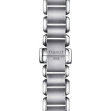 Tissot T Wave Diamonds Mother of Pearl Dial Silver Steel Strap Watch for Women - T02.1.285.74