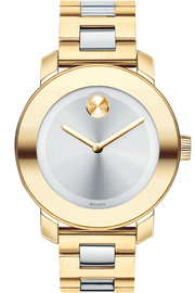 Movado Bold Silver Dial Two Tone Steel Strap Watch for Women - 3600129