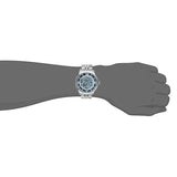 Fossil Townsman Automatic Skeleton Blue Dial Silver Steel Strap Watch for Men - ME3073