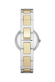 Fossil Virginia Silver Dial Two Tone Steel Strap Watch for Women - ES3503