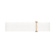 Daniel Wellington Classic Petite Dover Black Dial White NATO Strap Watch For Women - DW001000314