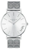 Coach Perry Silver Dial Silver Mesh Bracelet Watch for Women - 14503341