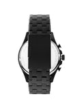 Fossil Forrester Chronograph Black Dial Black Steel Strap Watch for Men - FS5697