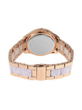 Fossil Stella Multifunction Rose Gold Dial Two Tone Steel Strap Watch for Women - ES4755