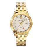 Versace Univers Quartz White Dial Gold Steel Strap Watch for Men - VEBK00518