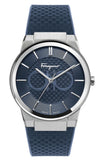 Salvatore Ferragamo Sapphire Blue Dial Blue Silicone Strap Watch for Men - SFHP00120