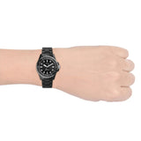 Fossil FB-01 Three-Hand Black Dial Black Ceramic Strap Watch for Women - CE1108