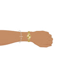 Guess Tapestry Diamonds Gold Dial Gold Mesh Bracelet Watch for Women - GW0354L2