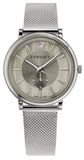 Versace V-Circle Silver Dial Silver Mesh Bracelet Watch for Men - VBQ060017