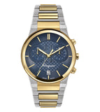 Salvatore Ferragamo Sapphire Chronograph Blue Dial Two Tone Steel Strap Watch for Men - SFME00521