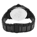 Armani Exchange Hampton Chronograph Black Dial Black Steel Strap Watch For Men - AX2104