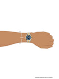 Versace Hellenyium Quartz Blue Dial Two Tone Steel Strap Watch For Men - VEVH00520