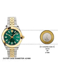 Versace Hellenium Green Dial Two Tone Steel Strap Watch for Men - VEVK00620