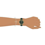 Fossil Neutra Chronograph Green Dial Green Leather Strap Watch for Women - ES5239