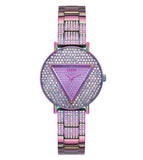 Guess Trend Diamonds Purple Dial Purple Steel Strap Watch for Women - GW0512L4