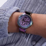 Guess Lily Analog Purple Dial Purple Steel Strap Watch For Women - GW0528L4