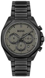 Hugo Boss Cloud Chronograph Black Dial Black Steel Strap Watch For Men - 1514016