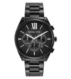 Michael Kors Langford Chronograph Black Dial Black Steel Strap Watch For Men - MK8993