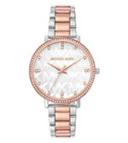 Michael Kors Pyper Quartz White Dial Two Tone Steel Strap Watch For Women - MK4667