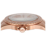 Michael Kors Camille Quartz Mother of Pearl White Dial Rose Gold Steel Strap Watch For Women - MK7364