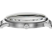 Emporio Armani Minimalist Quartz Blue Dial Silver Mesh Strap Watch For Men - AR11571