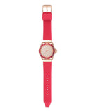 Michael Kors Everest Analog Rose Gold Dial Pink Silicone Strap Watch For Women - M7359