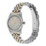 Michael Kors Lexington Analog Silver Dial Two Tone Steel Strap Watch for Women - MK4740