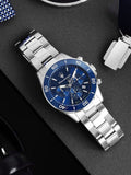 Maserati Competizione Chronograph Blue Dial Silver Steel Strap Watch For Men - R8873600002