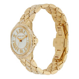 Michael Kors Camile Analog White Dial Gold Steel Strap Watch for Women - MK4801