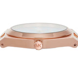 Michael Kors Lennox Analog Pink Dial Rose Gold Steel Strap Watch for Women - MK7462