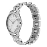 Michael Kors Runway Three-Hand Silver Dial Silver Steel Strap Watch for Women - MK7474