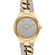 Michael Kors Lennox Pavé Crystals Silver Dial Two Tone Steel Strap Watch for Women - MK7487