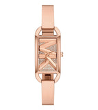 Michael Kors Empire Pavé Analog Rose Gold Dial Rose Gold Steel Strap Watch for Women - MK4858