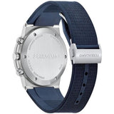 Salvatore Ferragamo Sapphire Chrono Blue Dial Blue Rubber Strap Watch for Men - SFME00923