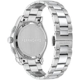 Salvatore Ferragamo 1927 Chrono Green Dial Silver Steel Strap Watch for Men - SFKZ00423