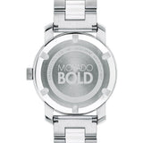 Movado Bold Ceramic Silver Dial Silver Steel Strap Watch for Women - 3600638