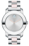 Movado Bold Silver Dial Two Tone Steel Strap Watch for Women - 3600702